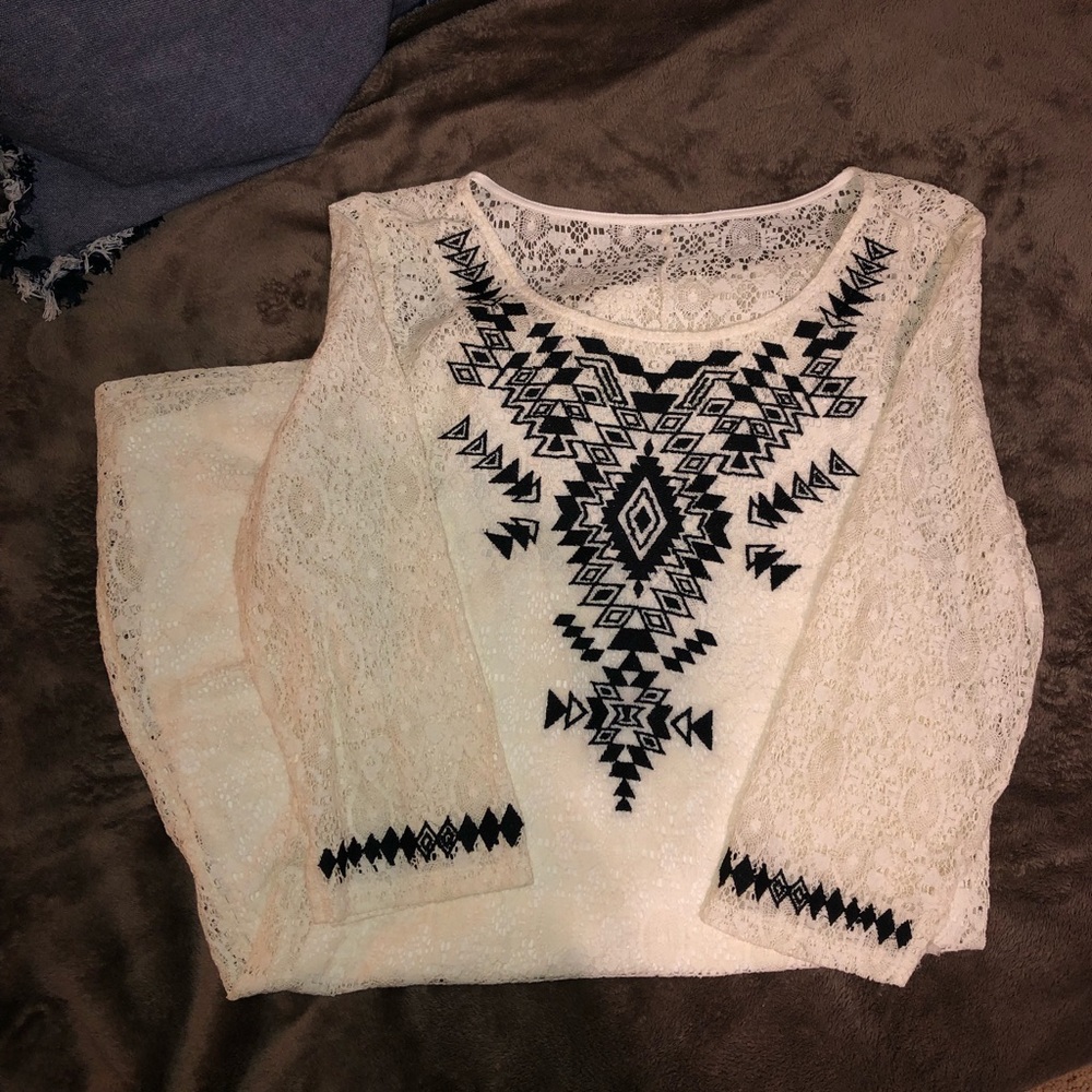 Laced long sleeve Dress